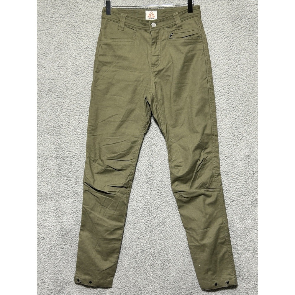 Livsn Flex Canvas Pants Outdoor Hiking Stretch Olive‎ Womens Sz 2 Gorpcore